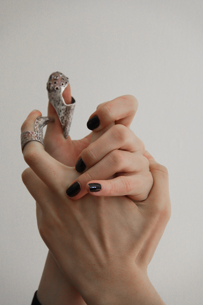 Sterling silver handpiece jewelry