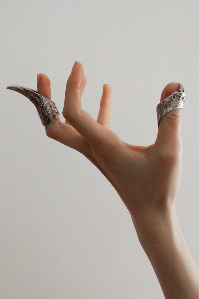 Sterling silver handpiece jewelry