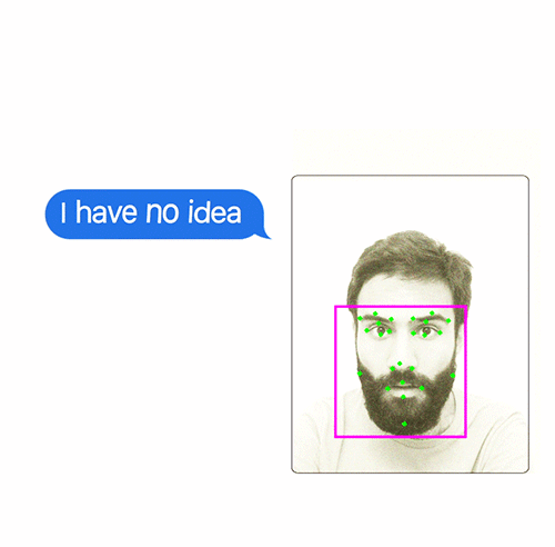 when you are texting, you are astonished, and your phone can read your face.