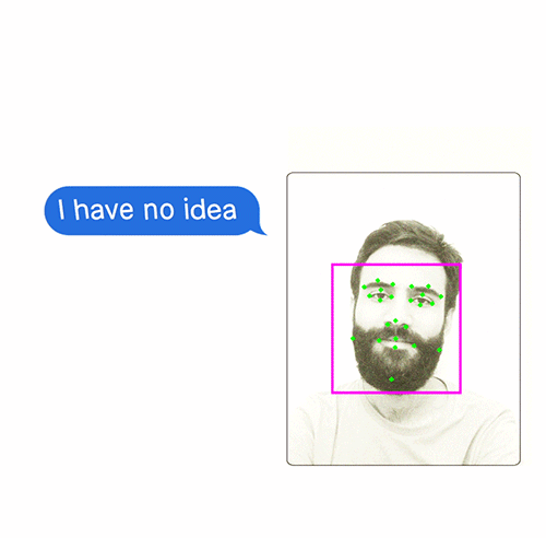 when you are texting, you are relaxed, and your phone can read your face.